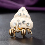 Zlxgirl Conch Punk Brooches Enamel Hijab Accessory