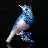 Zlxgirl Purple Enamel Birds Brooch Women Men Kids Nice Hats Jewellery Broach