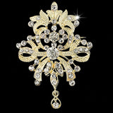 Vintage Wedding Brooch Bouquet Jewelry Crystal Scarf Pin Women's Broches