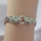 Zlxgirl rose chain bracelet & bangle for women bridal bijoux