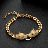 Zlxgirl rose chain bracelet & bangle for women bridal bijoux