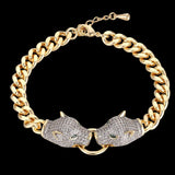 Zlxgirl rose chain bracelet & bangle for women bridal bijoux