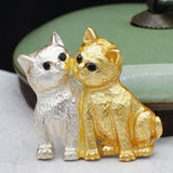Enamel Cat Animal Scarf Pins Brooch Hijab Pins Suit Accessories