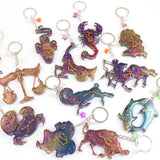 Zodiac Animal Keychain Silicone Mould for Resin DIY