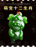Green Jade Pendant Carved Jadeite Necklace Charm Jewelry