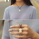 Green Jade Pendant Carved Jadeite Necklace Charm Jewelry