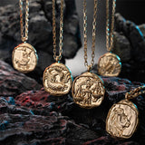 Zodiac Sign Necklace Stainless Steel Waterproof NonTarnish Friendship Jewelry