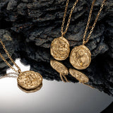 Zodiac Sign Necklace Stainless Steel Waterproof NonTarnish Friendship Jewelry