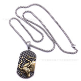 Zodiac Sign Pendant Stainless Steel Necklace Retro Vintage Astrology Jewelry