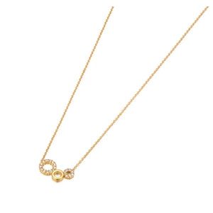3Pcs Circle Choker Necklace For Women Stainless Steel Pendant Jewelry