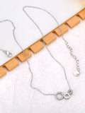 3Pcs Circle Choker Necklace For Women Stainless Steel Pendant Jewelry
