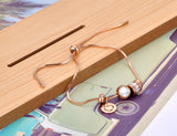 Stainless Steel CZ Charm Bracelet Boho Chain ZB21072
