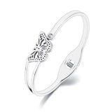 Butterfly Animal Charm Cuff Bangle 18K Plated Rhinestone Bracelet