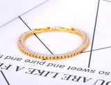 6mm CZ Crystal Charm Bracelet Stainless Steel Bohemia Beach Bracelet