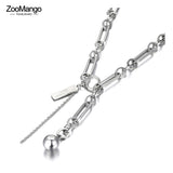 Geometry Charm Pendant Necklaces Jewelry Link Chain Necklace ZN21231