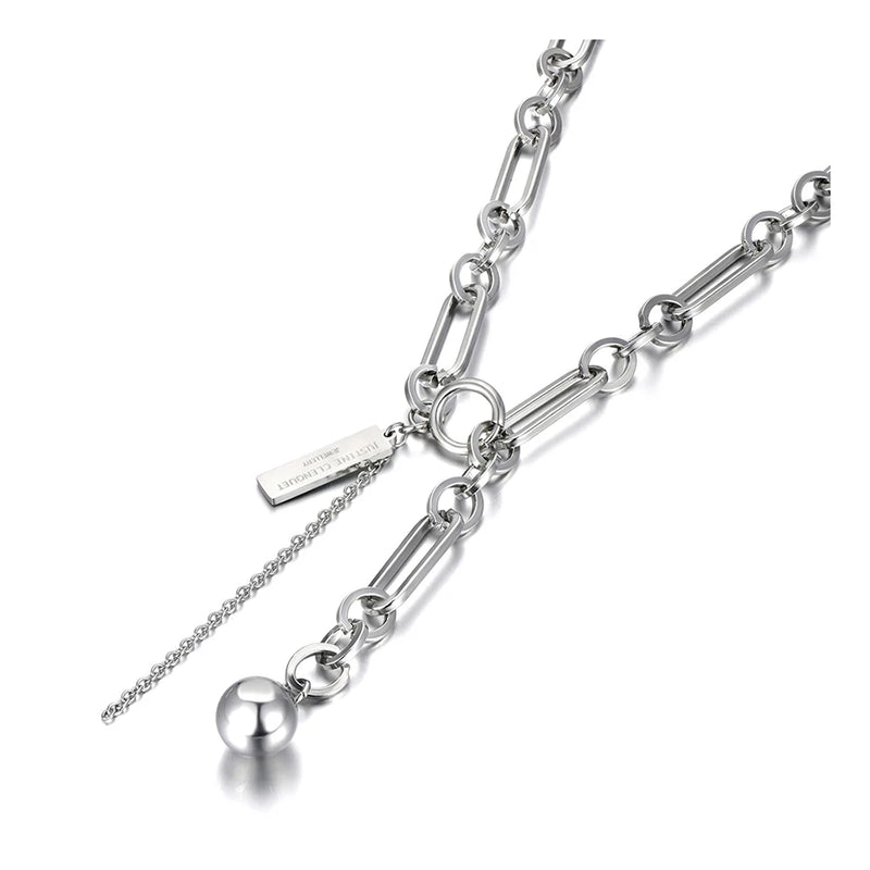 Geometry Charm Pendant Necklaces Jewelry Link Chain Necklace ZN21231