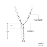 Geometry Charm Pendant Necklaces Jewelry Link Chain Necklace ZN21231