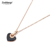 Titanium Steel Heart Charm Necklace For Women ZN19112