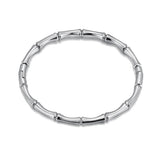 Waterproof Stainless Steel Bamboo Bangle Bracelet For Women