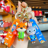 Zootropolis Nick Fox Keychain Car Couple Accessories Pendant Gift