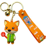 Zootropolis Nick Fox Keychain Car Couple Accessories Pendant Gift