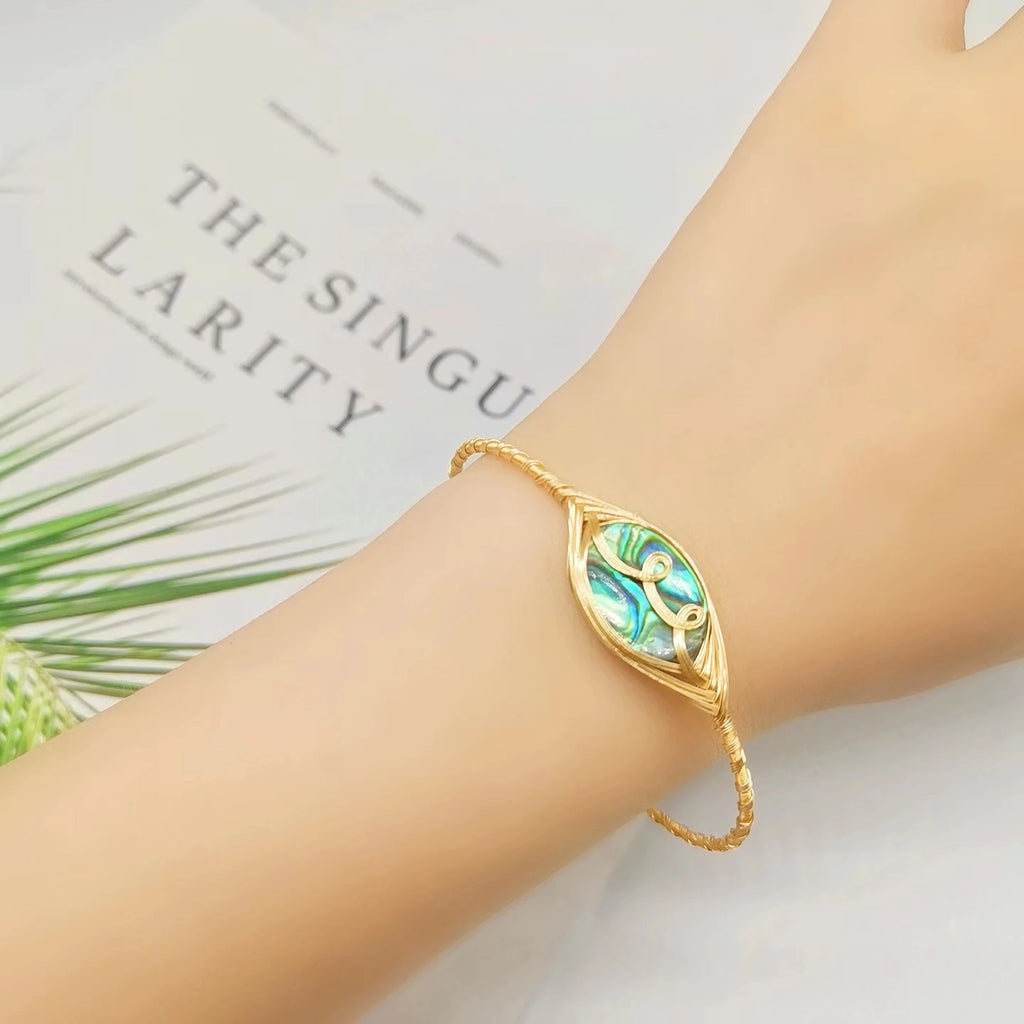Zorun-Handmade Freshwater Pearl Bracelet Jewelry Bangle for Women