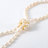 6-7MM Freshwater Pearls Sweater Chain Necklace for Women
