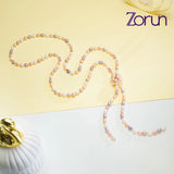 6-7MM Freshwater Pearls Sweater Chain Necklace for Women