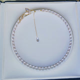 Gray Freshwater Pearl Necklace for Women