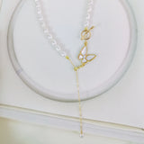 Gray Freshwater Pearl Necklace for Women