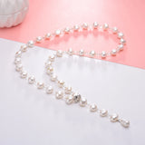 Freshwater Pearl Sweater Chain Necklace 8-9mm