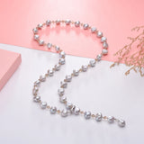 Freshwater Pearl Sweater Chain Necklace 8-9mm