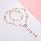 Freshwater Pearl Sweater Chain Necklace 8-9mm