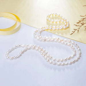 Natural Freshwater Pearl Necklace Classic Style for Women