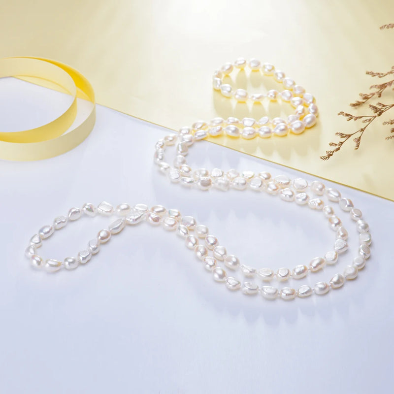 Natural Freshwater Pearl Necklace Classic Style for Women