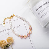 Natural Freshwater Pearl Bracelet 925 Sterling Silver Women
