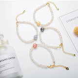 Natural Freshwater Pearl Bracelet 925 Sterling Silver Women
