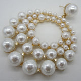 Zouchunfu Large Zinc Alloy Drop Pearl Earrings Bohemian Jewelry