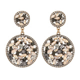 Vintage Champagne Rhinestone Earrings - Europe & America Style