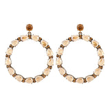 Vintage Champagne Rhinestone Earrings - Europe & America Style