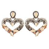 Vintage Champagne Rhinestone Earrings - Europe & America Style