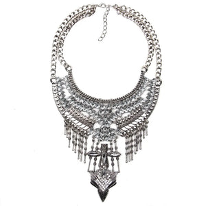 Vintage Metal Statement Necklace for Women Choker Jewelry Collier