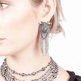 Vintage Crystal Maxi Choker Coin Necklace