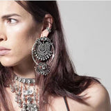 Vintage Crystal Maxi Choker Coin Necklace