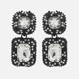 Resins Flower/Crystal/Beads Drop Earrings Women Statement Jewelry