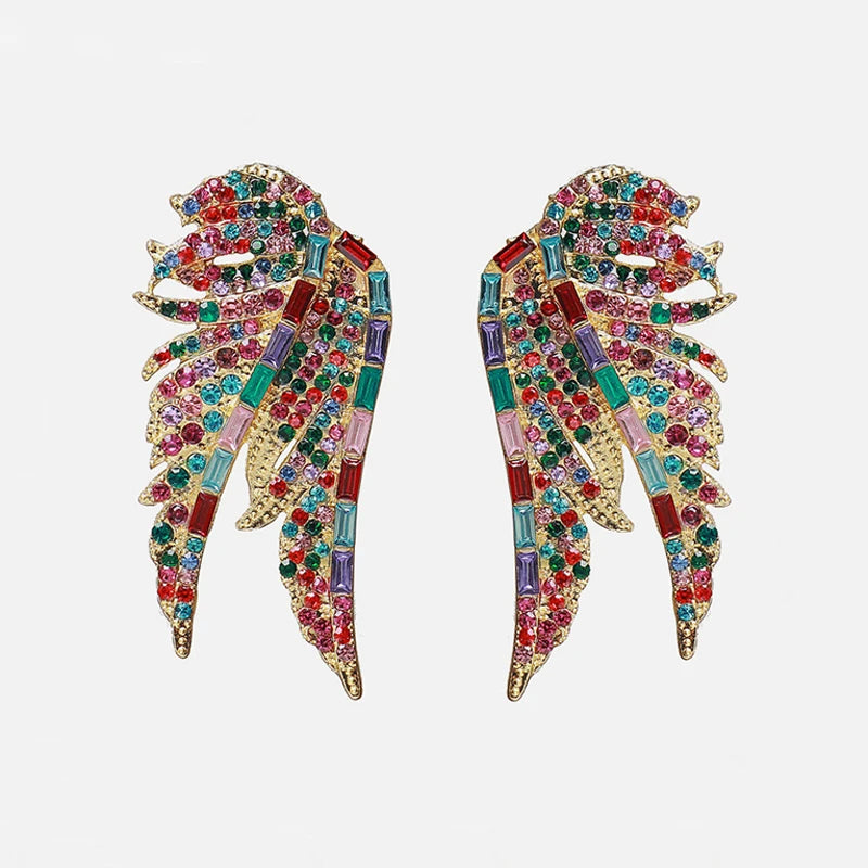 Crystal Earrings Bridal Oval Stones Vintage Women