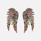 Crystal Earrings Bridal Oval Stones Vintage Women