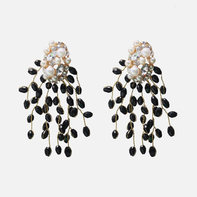 Metal Crystal Acrylic Vintage Earrings Lady Girls Party Statement Jewelry