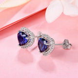 Zultanite Heart Shape Stud Earring 925 Sterling Silver