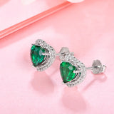 Zultanite Heart Shape Stud Earring 925 Sterling Silver
